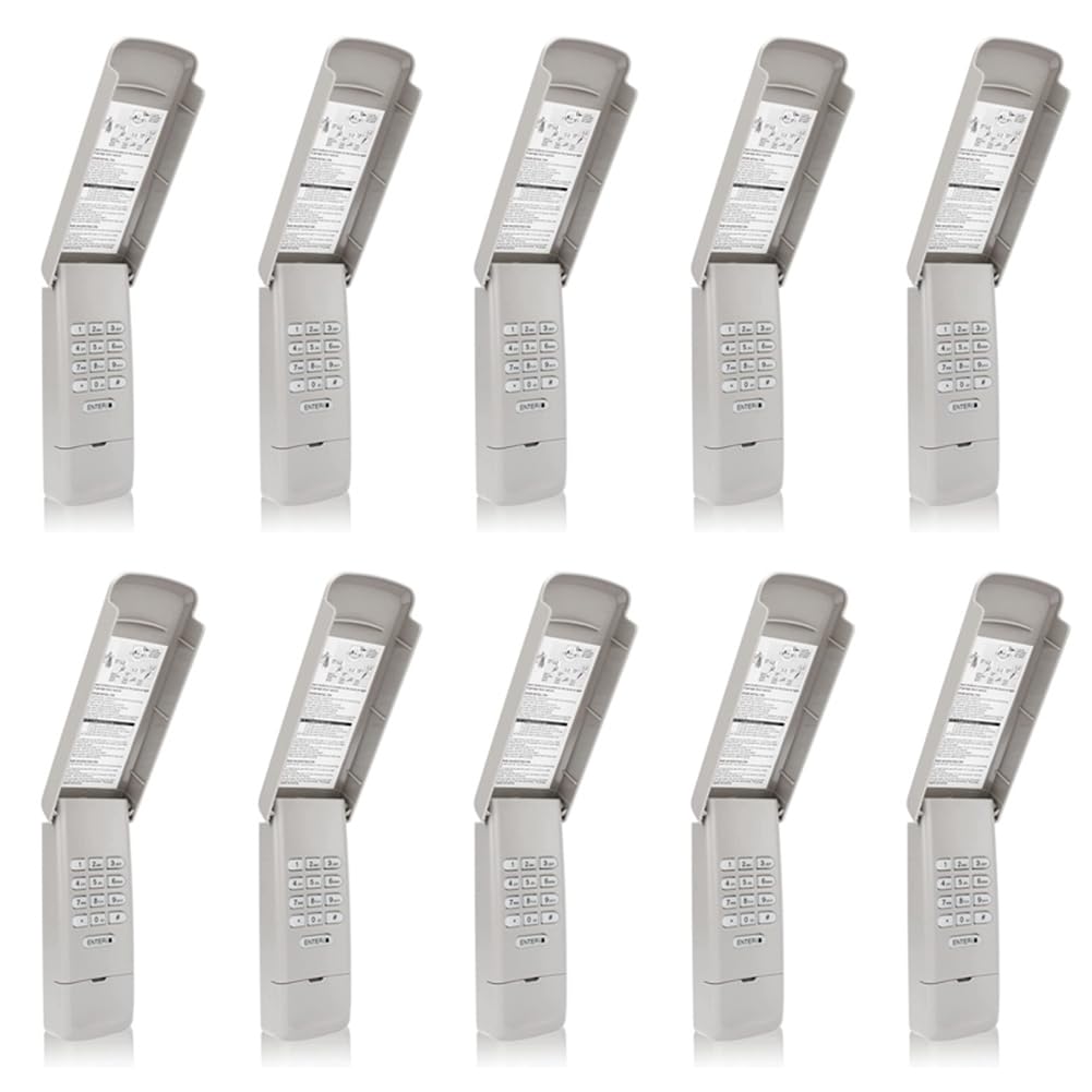 Jnchdghwa Wireless Keypad 877MAX Garage Door Remote Control 10PCS Keyless Entry Garage Door Opener