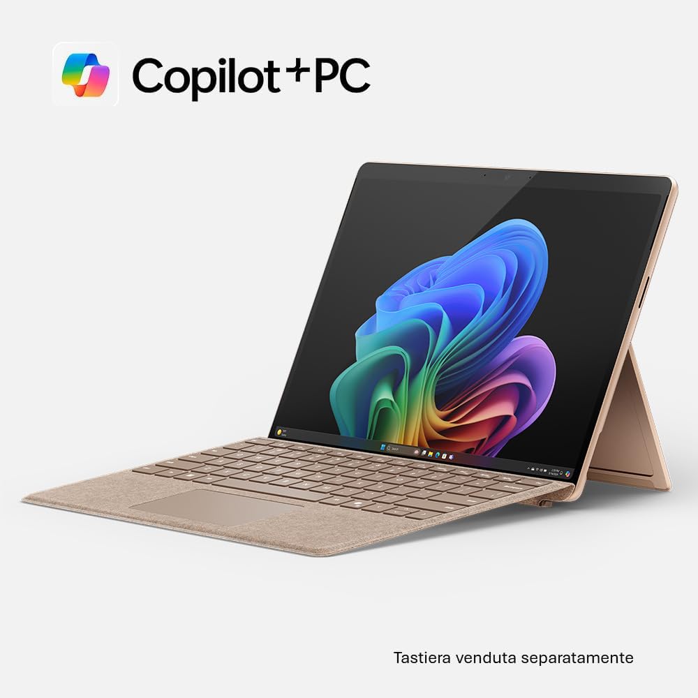 Microsoft Surface Pro (alimentatore incluso) | Copilot+ PC | 13” OLED Touchscreen | Snapdragon X Elite | 16GB RAM | 1TB SSD | Ultimo modello 11esima edizione | Duna