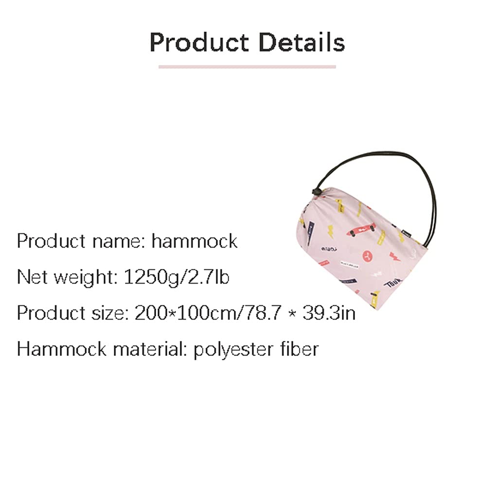Hängematte Outdoor Camping Hängematte Single Hängematte mit Baumriemen Tragbare Hängematte wasserdichte Material Rucksack Reisen Wandern Strand Backyard Terrasse Hängematte (Color : B)