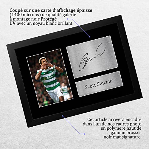 Décoration Scott Sinclair Celtic cadre photo signée supporter A4 - 3