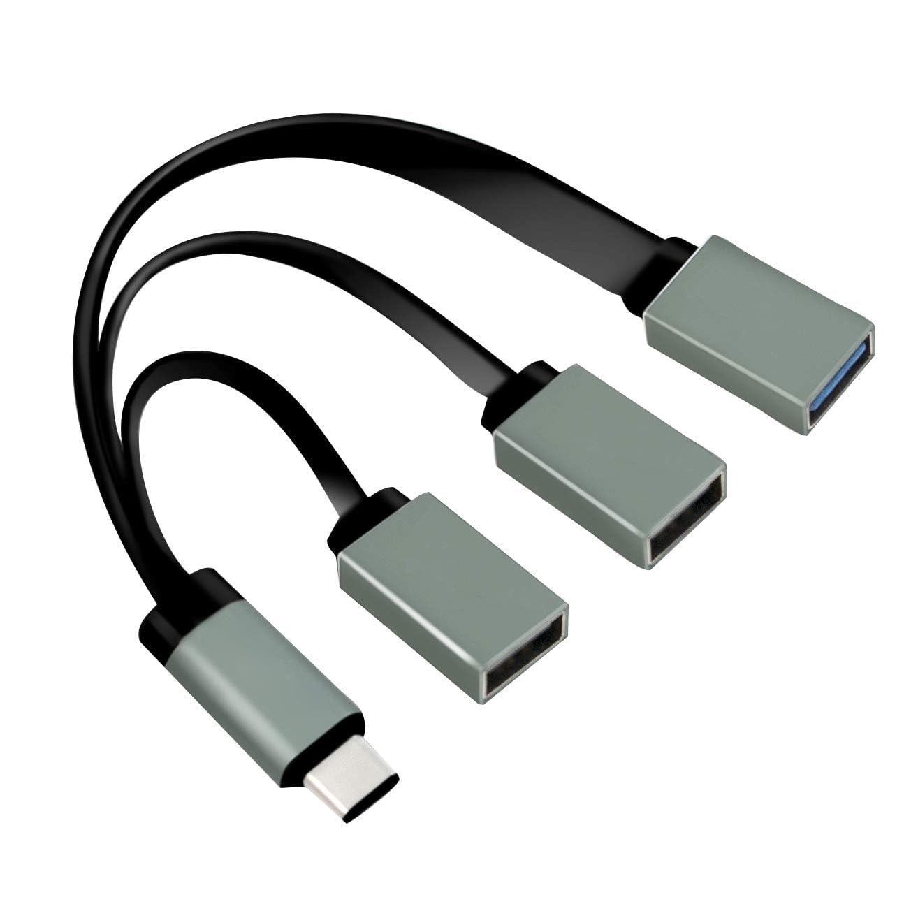 NEXSA USB Type-C Multi-Port Adapter, 3-in-1 Splitter for Laptop, Mobile, and Tablet - Grey & Black, High-Speed Data Transfer & Charging Hub-image-33
