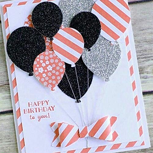 6Pcs/Lot Balloons Metal Die Cuts,Balloons Party Festival Invitation Card Cutting Dies Cut Stencils For Diy Scrapbooking Album Decorative Embossing Paper Dies Card Making #TOP3