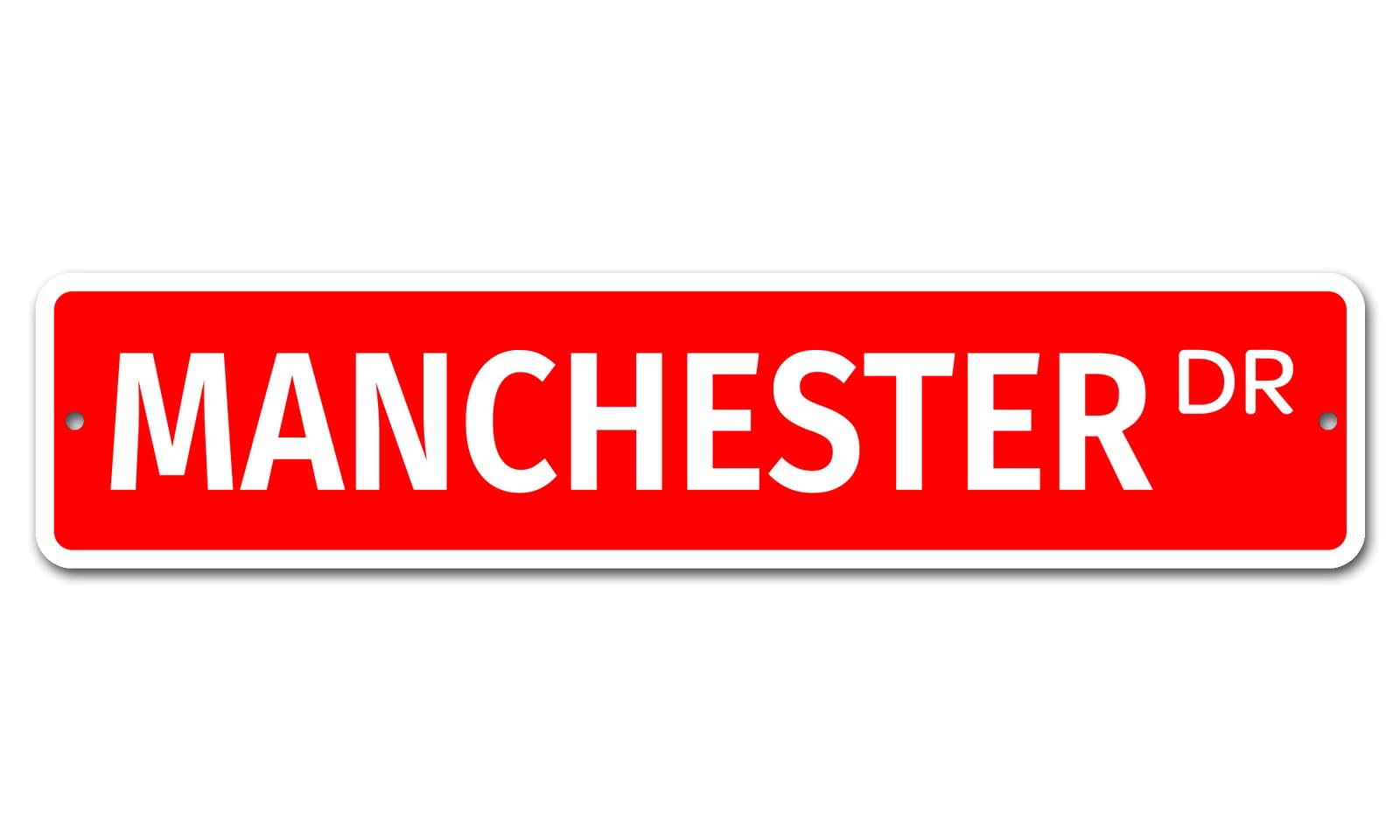 Manchester 4" x 16" Novelty Street Sign metal sign