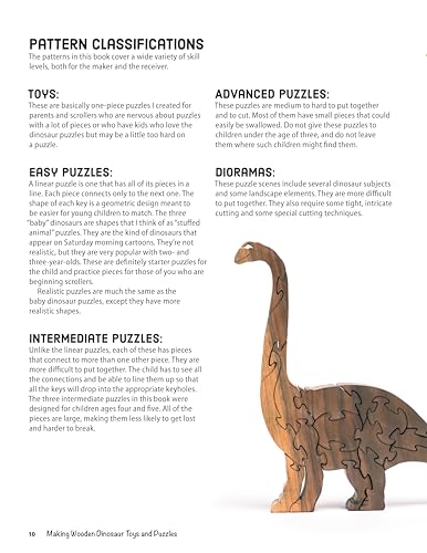 Making Wooden Dinosaur Toys and Puzzles: Jurassic Giants to Make and Play With (Fox Chapel Publishing) 36 Puzzle & Toy Patterns for T-Rex, Brontosaurus, Ichthyosaur, Stegosaurus, Triceratops, and More - Image 4