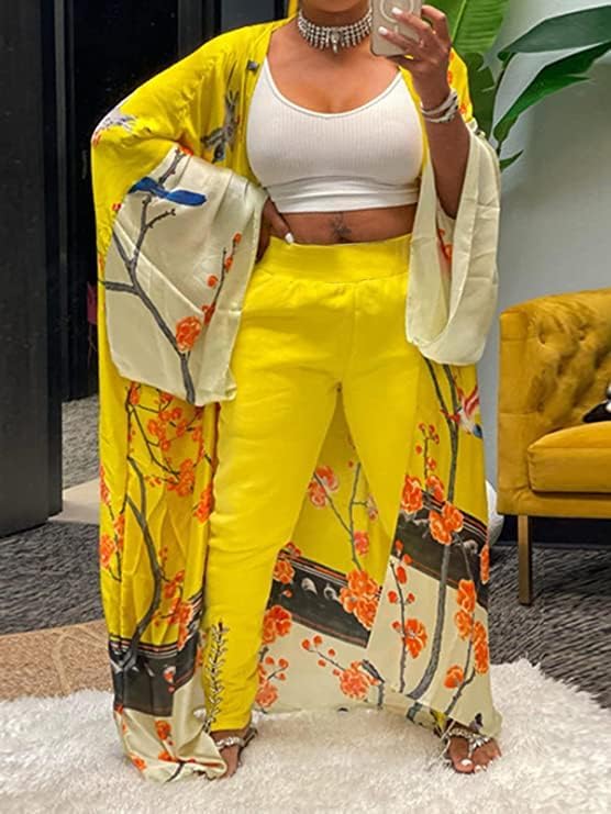 Kimono Cardigan for Women Long Boho Satin Kimono Robes Plus Size Open Front Beach Swimsuit Cover Ups Lightweight Duster - Image 5