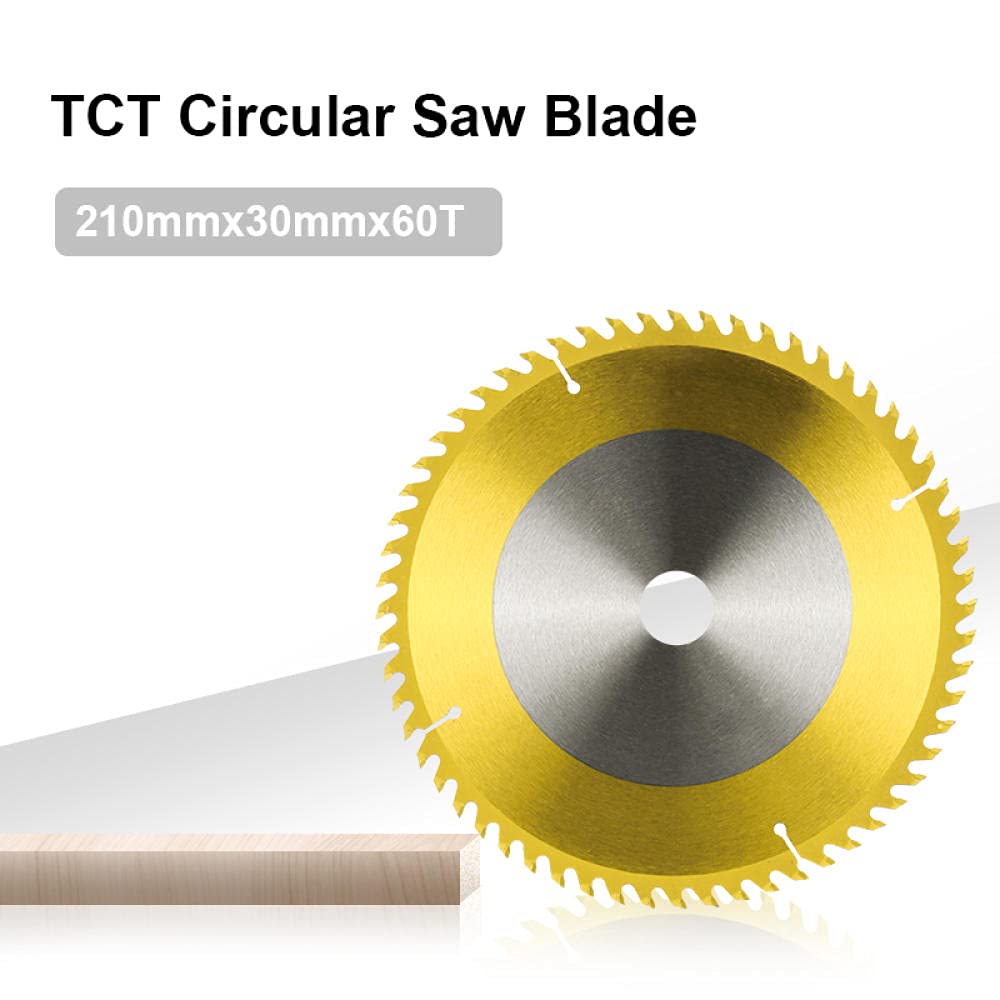 Piła tarczowa, Brzeszczot piły tarczowej 210x2,5x30mm 60T brzeszczot TCT tarcze tnące do obróbki drewna powłoka tytanowa brzeszczot z węglików spiekanych