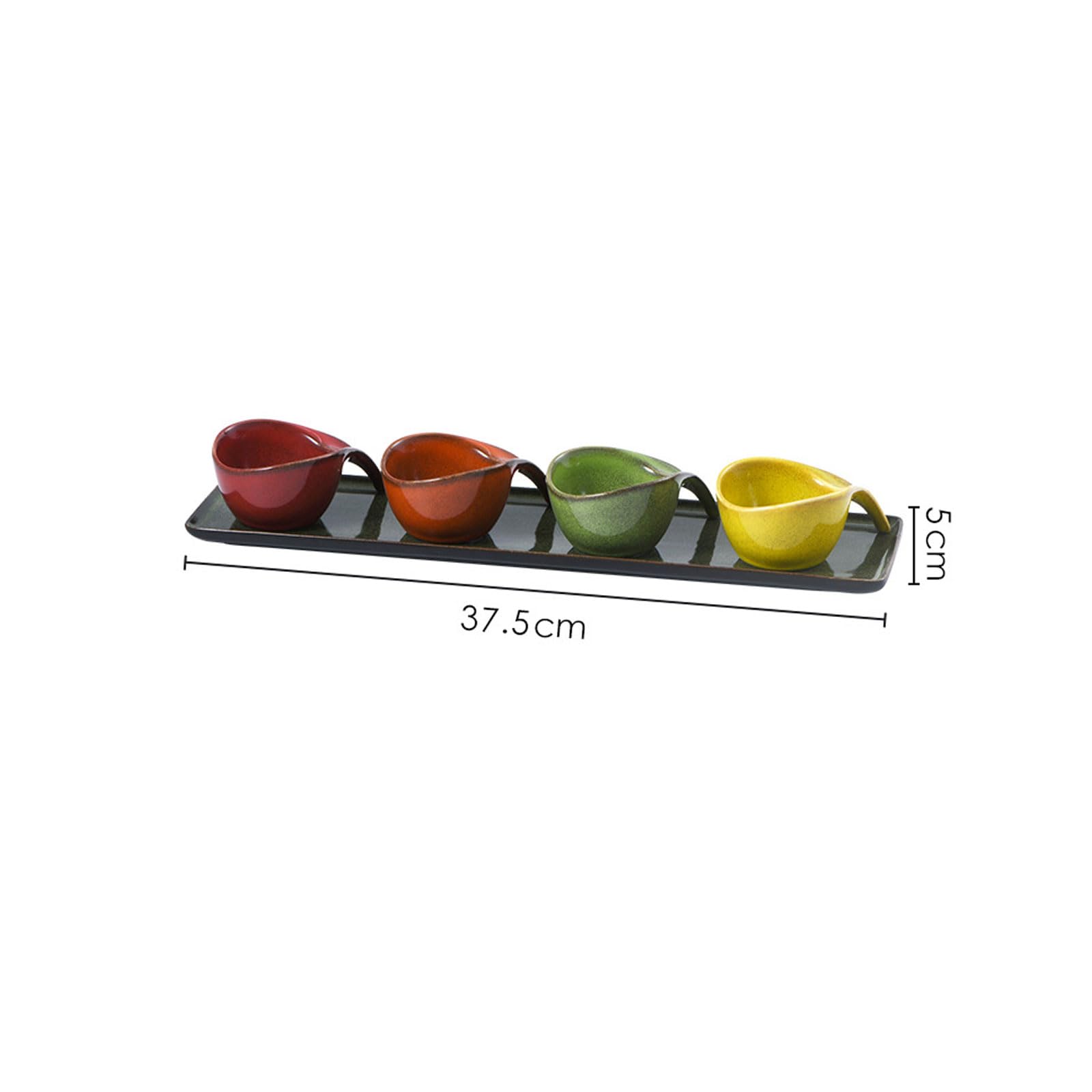 Cuencos Salsa Soja Salsera Ovalados Cuencos-CeráMicos DiseñO Funcional Para Salsas Postres Aperitivos Reuniones Familiares-A