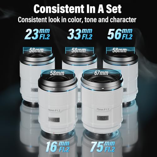 Image of SIRUI Sniper 75mm Autofocus Lens, F1.2 Telephoto APS-C Camera Lens for Z8, Z9, Z5, Z6, Z7, Zfc (Z Mount, White)