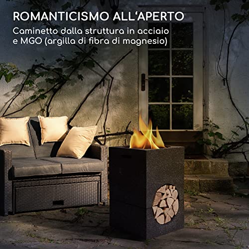 Braciere Monolith di blumfeldt con griglia in MGO e copertura in acciaio con parascintille - 3