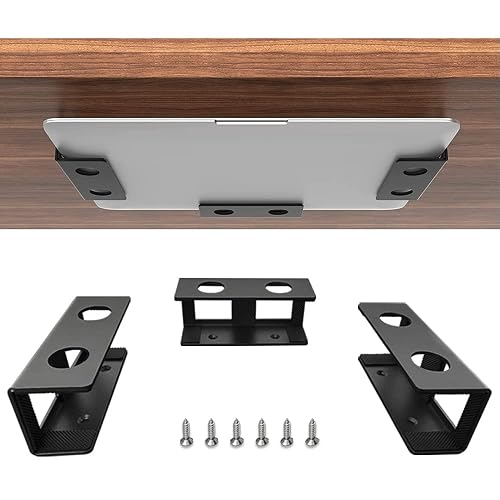 IFCASE Under Desk Laptop Mount with Anti-Scratch Silicone