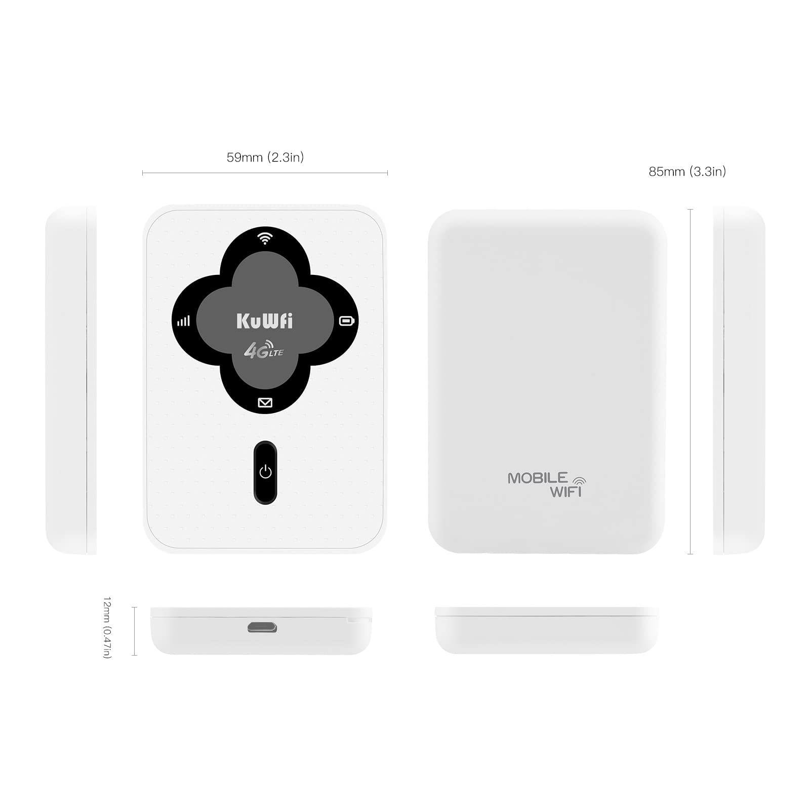 Mobiler 4G LTE WLAN Hotspot, Tragbarer SIM Karten Router für Spiele
