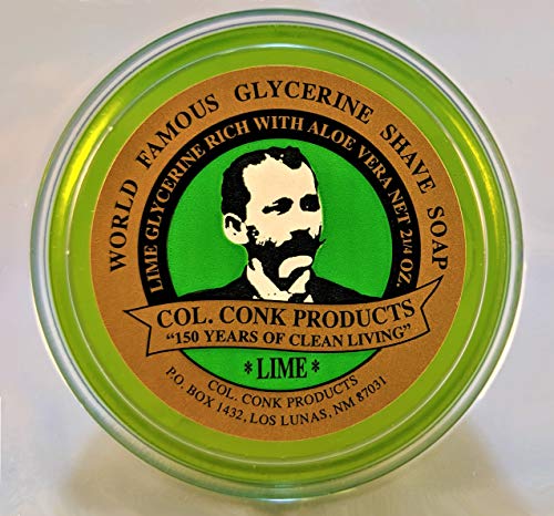 Col. Conk Lime Glycerine Shave Soap 2.25 oz.