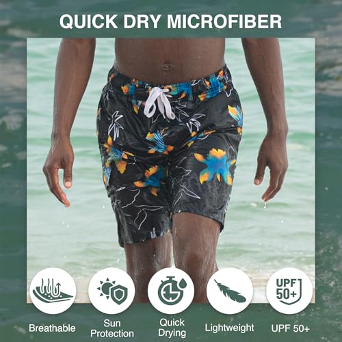 Image of Kanu Surf Men's Big Viper Extended Size Stripe Swim Trunk