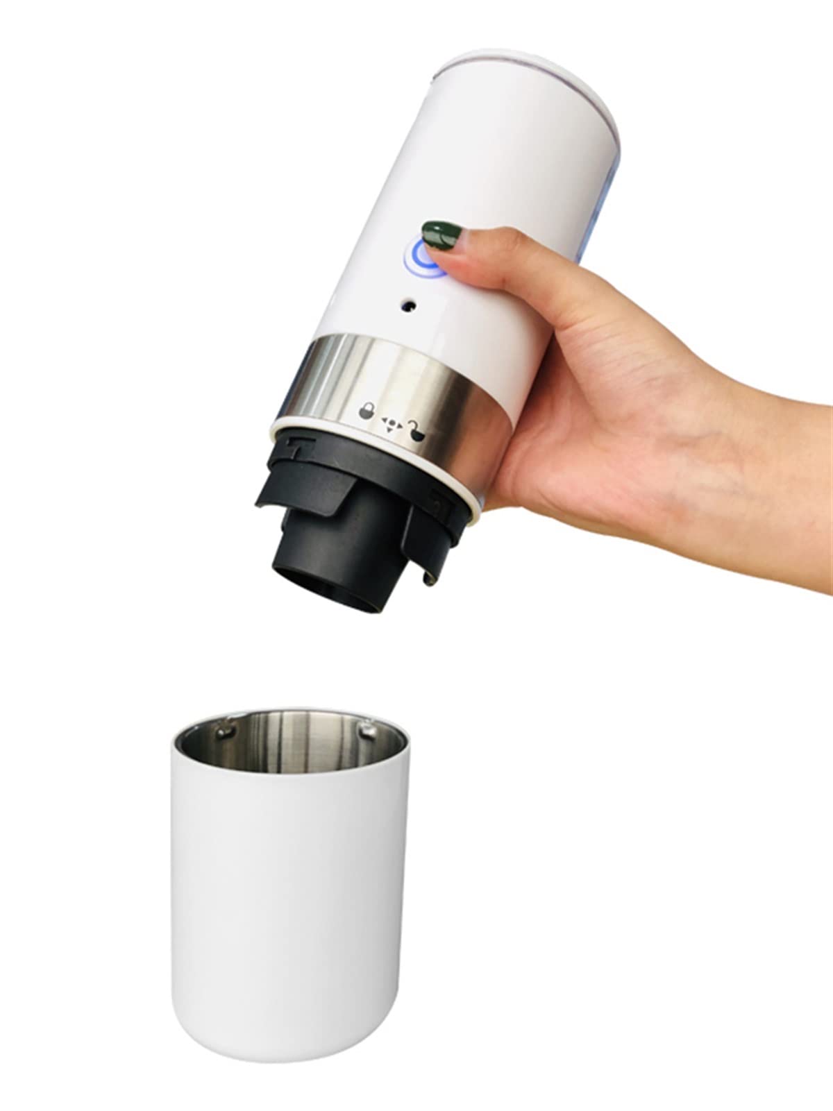 DieffematicKF Ekspresy do kawy Samochód gospodarstwa domowego. Usb. Przenośna funkcja Elektryczna maszyna do kawy Capsule Coffee Garnek do Instant Capsule Coffee Proszek