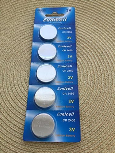 WAT 50 pcs CR2450 Card 3V lithium battery compatibility with KCR2450 LM2450 2450 DL2450 BR2450