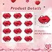Wonmon 360 PCS Valentine’s Day Lip Stickers for Kids Crafts, Kissing Lips Stickers Red Kiss Sticker for Greeting Cards Envelope Gifts Scrapbooking Classroom Valentines Party Decor, 1.5 in