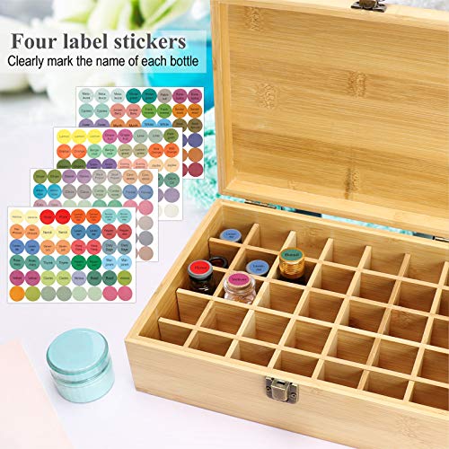 Caja de madera de aceites esenciales RoseFlower organizador premium de 35 botellas 3