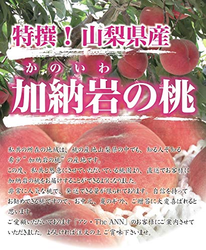 Amazon.co.jp: 【 世界農業遺産認定 】【 アンの桃 】山梨県 加納岩の