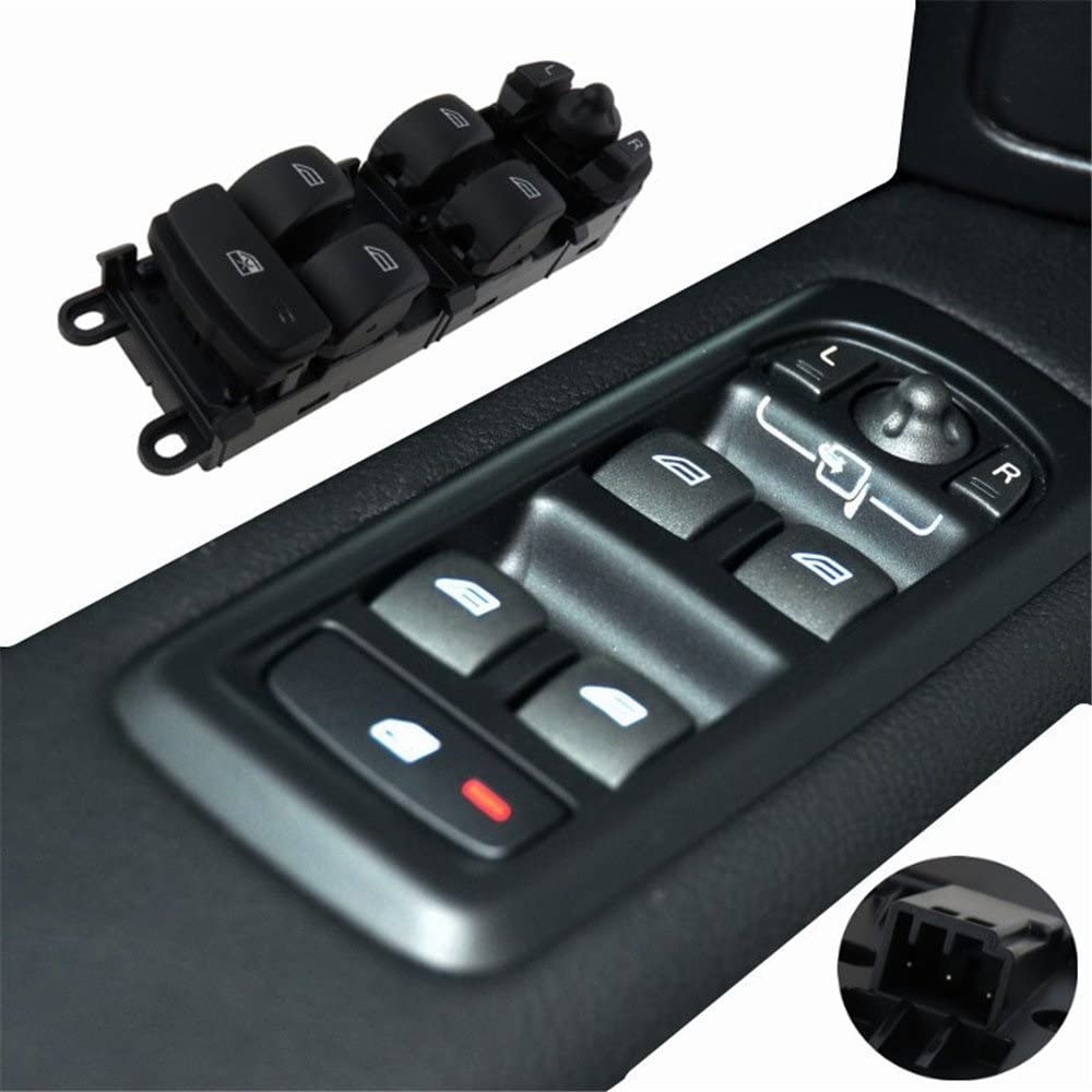 Pulsante Auto Per L&and R&over Per Discovery 4 LR2 LR4 Per Freelander 2 Per R&ange R&over Sport AH22-14540-AC Pulsante Interruttore Di Controllo Finestra Principale Alimentazione Accessori Auto ( Colo