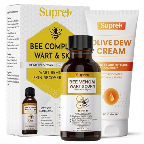 SupreH Fast-Acting bee Venom wart Remover: wart Freeze Off with salicylic Acid & bee Venom Cream - Wart Removal for Plantar Wart (21 ML)