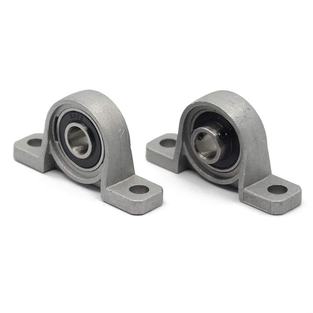 4PCs KFL000 (KFL10) ID10mm Mounted Flange Block Bearings Self-aligning Zinc Aluminum Alloy Support for Diameter 10mm Linear Shaft Rod T10 Lead Screw