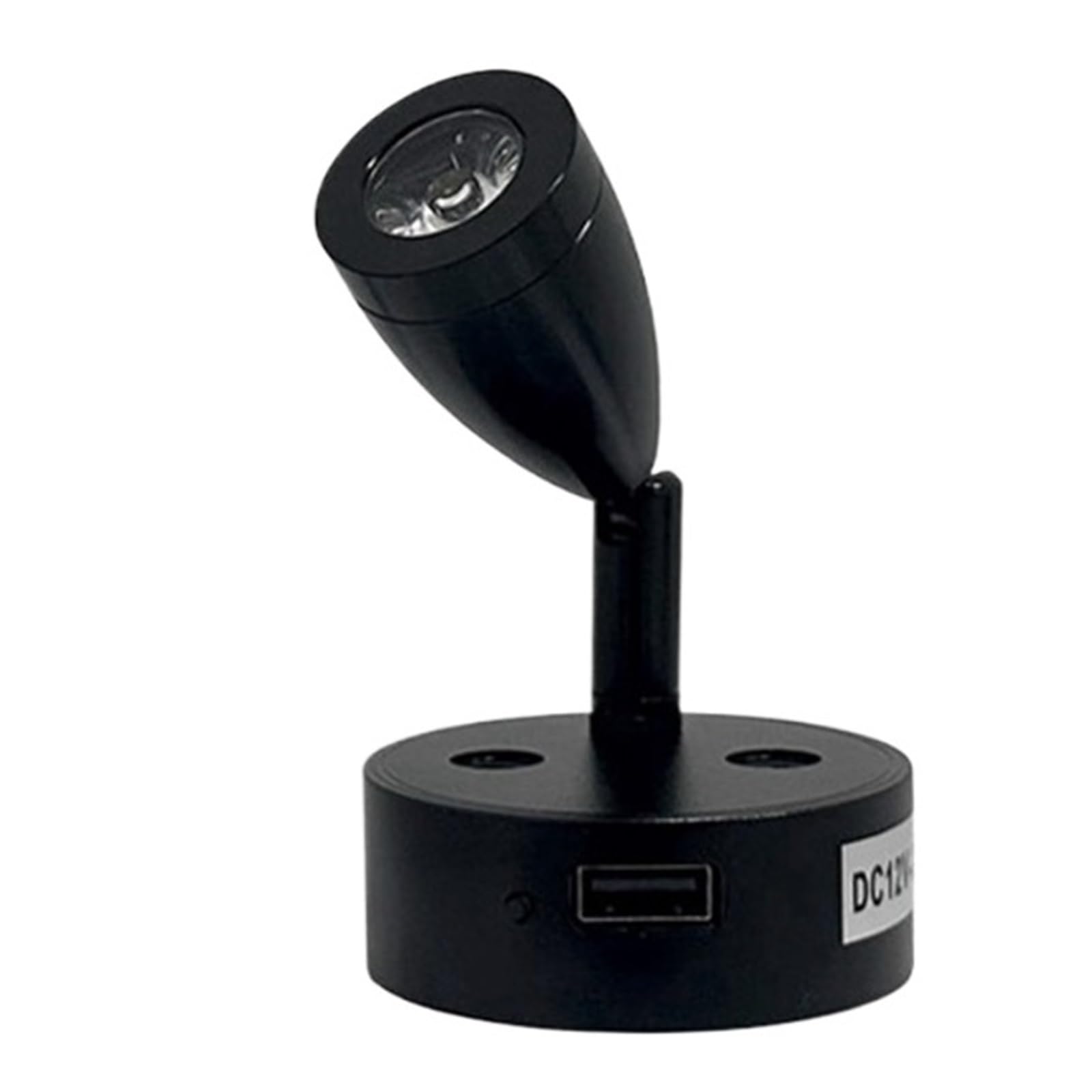 GDBAGKDQK 12V 3W LED RV Reading Lamp Camper Van Motorhome Boat Bedside Light Spotlight USB Power Supply Bright Lights