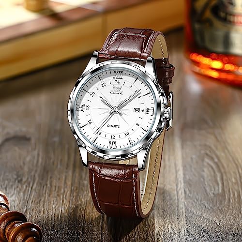 OPK Men's Blue Tonneau Chronograph Watch 6003: Silver - Image 2