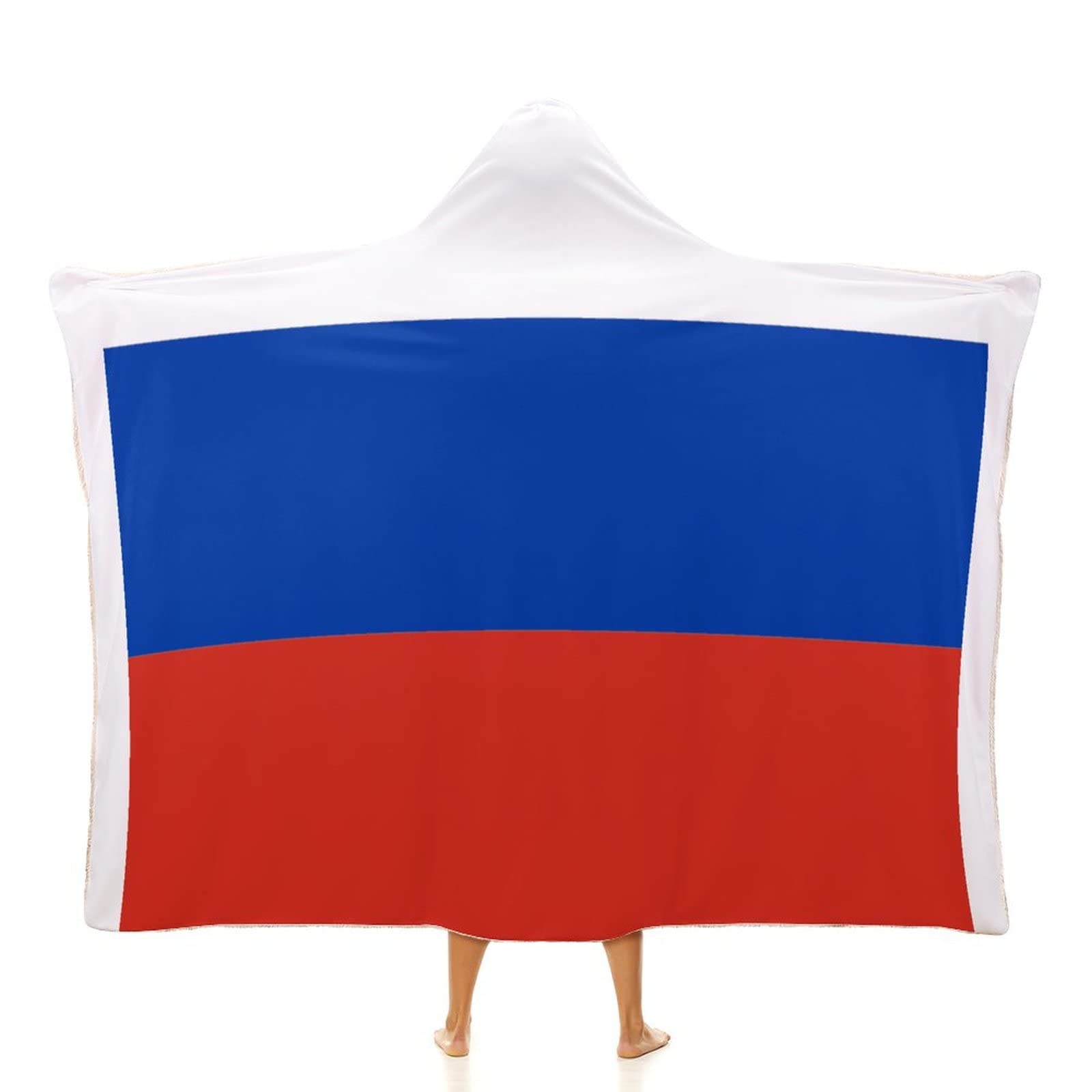 Russland-Decken, Russland-Flagge, Überwurfdecke, Landstadt-Souvenir, flauschige Decke, Länderflagge, superweiche, warme Samtdecke für Couch, Bett, Sofabezug, Stuhl, Geschenk für Männer und Frauen, 127