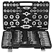 Happybuy 110Pcs Tap and Die Set, Include Metric Tap and Die Set M2-M18, Tungsten Steel Titanium Tap & Die Sets With Storage Case, Large Tap and Die Set For Cutting External & Internal Threads