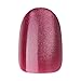 KISS Gel Fantasy Magnetic Press On Nails Short, ‘Set Us Free’, Red, Oval Shaped, Includes 28 Fake Nails, Nail Glue 2g, 1 Manicure Stick, 1 Mini Nail File
