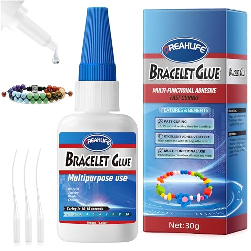 Super Glue for Bracelet, 30g Jewelry Bracelet Glue for Elastic ...