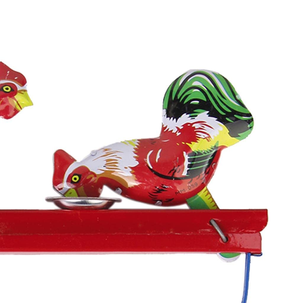 Vintage Pecking Chicks Tin Toy Collectible Gift-image-30