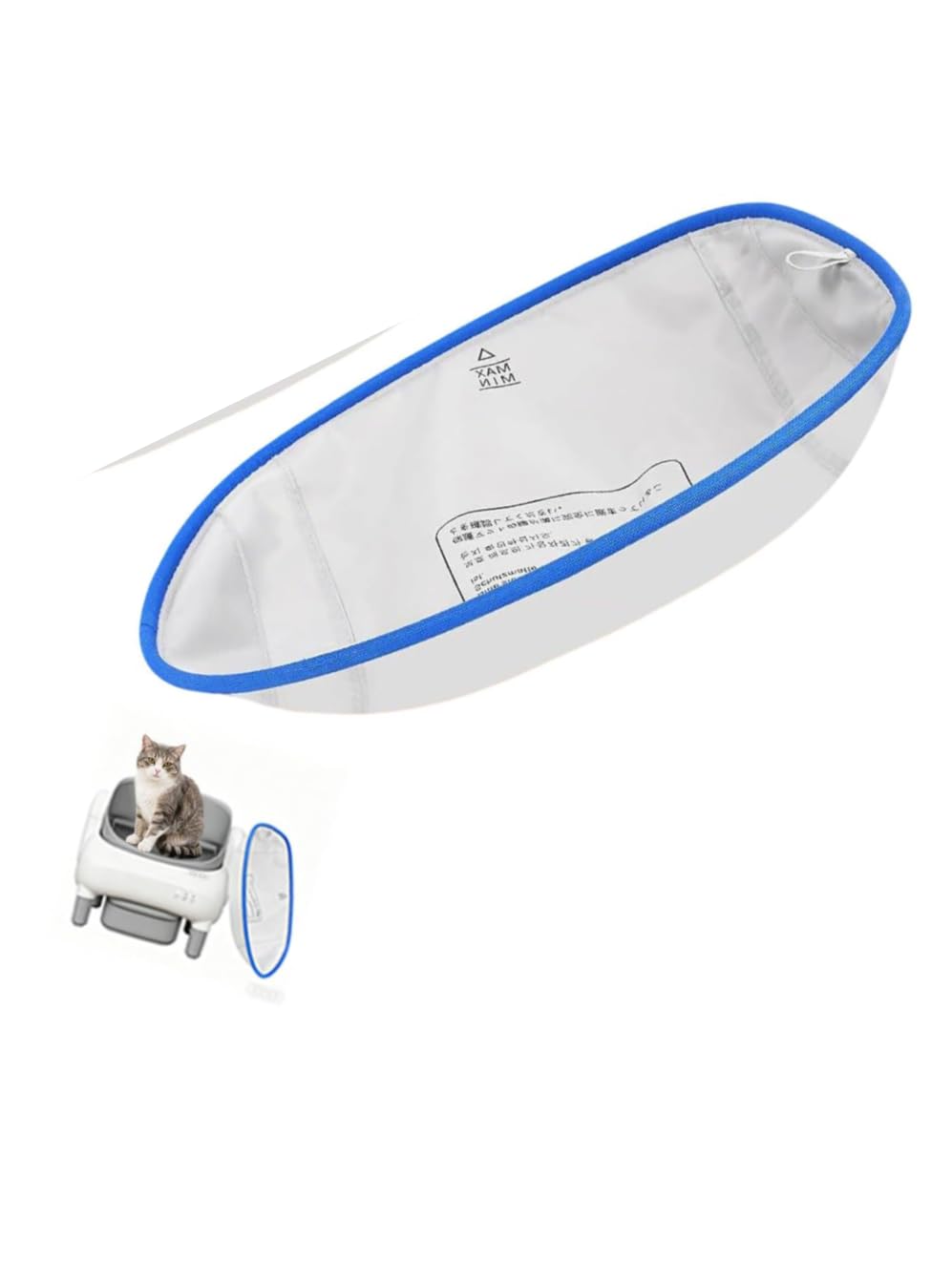 Open-top self-cleaning litter tray liner, leak-proof waterproof pad set, replacement accessory for automatic boxes, 1-pack โ image 1