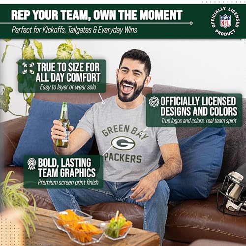 Image of NFL Gameday Cotton Blend T-Shirt for Men and Women - Licensed