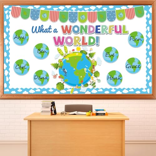 Earth Bulletin Board Set by QOUBAI