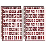 ForraFun 4 Pcs Self-Stick Glass Etching Engraving Stencils for Glass or Stamping Adhesive Stencils...