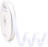 Vista 38 de Ribbli - Cinta de satén burdeos de doble cara, 1 pulgada x 50 yardas - Cinta burdeos oscuro de satén para envoltura de regalos, manualidades