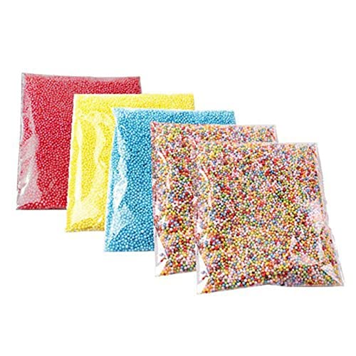 Mini bolas de slime pequeñas bolas de espuma, accesorios de manualidades para decoración de bodas, fiestas, colores aleatorios, diseño práctico
