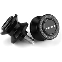 Motorcycle M8 Swingarm Spools Slider Compatible With Ninja 500 SE/KRT/ABS 2024 2025 2026 | Rear Stand Screws Ninja500 Accessories Black