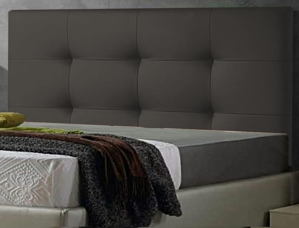 ED Cabecero Cama tapizado Polipiel Mod. Texas Todas Las Medidas y Colores (Gris, 90 * 70)