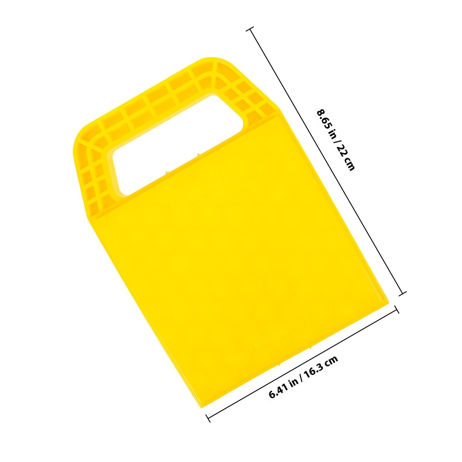 Patins de Vérin Stabilisateur PP Jaune pour VR, Lot de 4