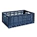 Produktbild HAY Colour Crate Transportbox, Polypropylen, Dunkelblau, 60 x 40 x 22 cm