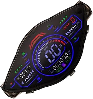 Milisten 1 Peça Velocímetro Tacômetro Para Motocicleta Velocímetro Digital Medidores De Motocicleta Tacômetro Digital Odômetro Para Motocicleta Velocímetro Para Motocicleta Medidor LED Abs