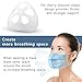 3D mask Bracket Cool Lipstick Protection Stand Face Mask Inner Support Frame Homemade Cloth Mouth and Nose Protection Lipstick Increase Breathing Space Help Breathe Smoothly(8)