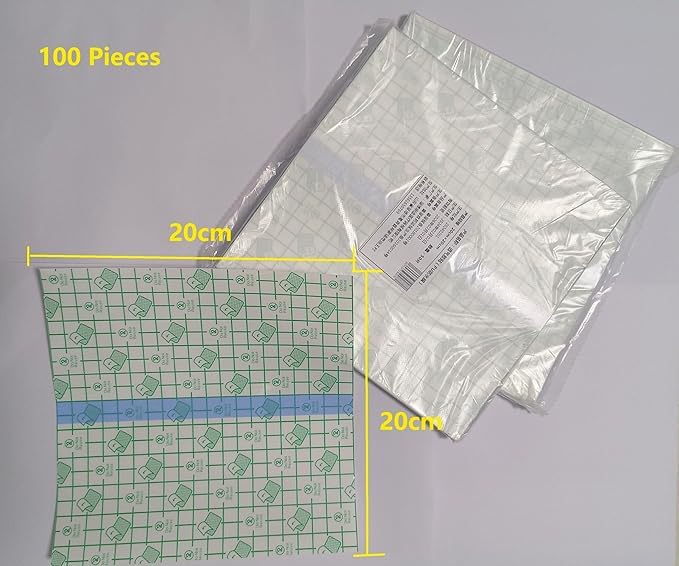 Calcomanías impermeables de poliuretano (100 unidades, 15 x 15 cm)
