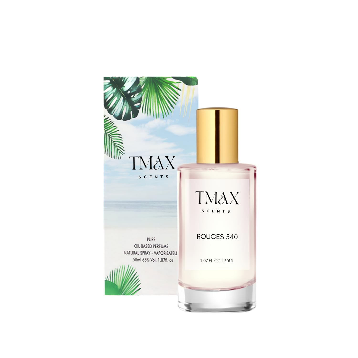 TMAX Scents Rouges 540 Perfume for Men and Women 50ml Extrait de Parfum - Luxurious Long-Lasting Fragrance with Saffron and Jasmine - Perfect for Gifting and Daily Elegance