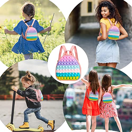 Vanblue Pop Mini Backpack Gift For Girls Fidget Shoulder Preschool Bag Purse Fidget Party Favors Fidget Bag Gift For Kids Preschool Birthday Party Adhd Anxiety Stress Relief #TOP3