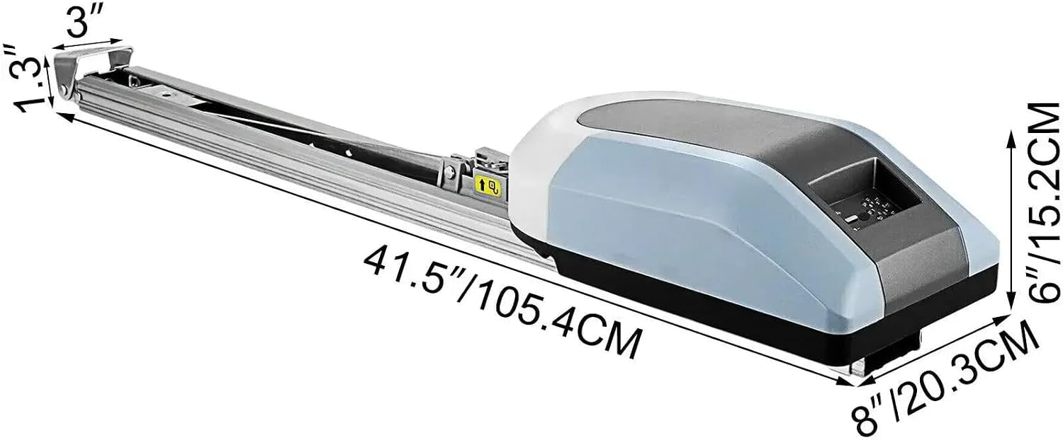 Abridor AutomáTico De Puerta De Garaje,Seccionales Motor Ascendente Garaje Puerta Automática del Garage Motors Carga Nominal 800N Accionamiento para Puerta de Garaje Velocidad 120mm/s