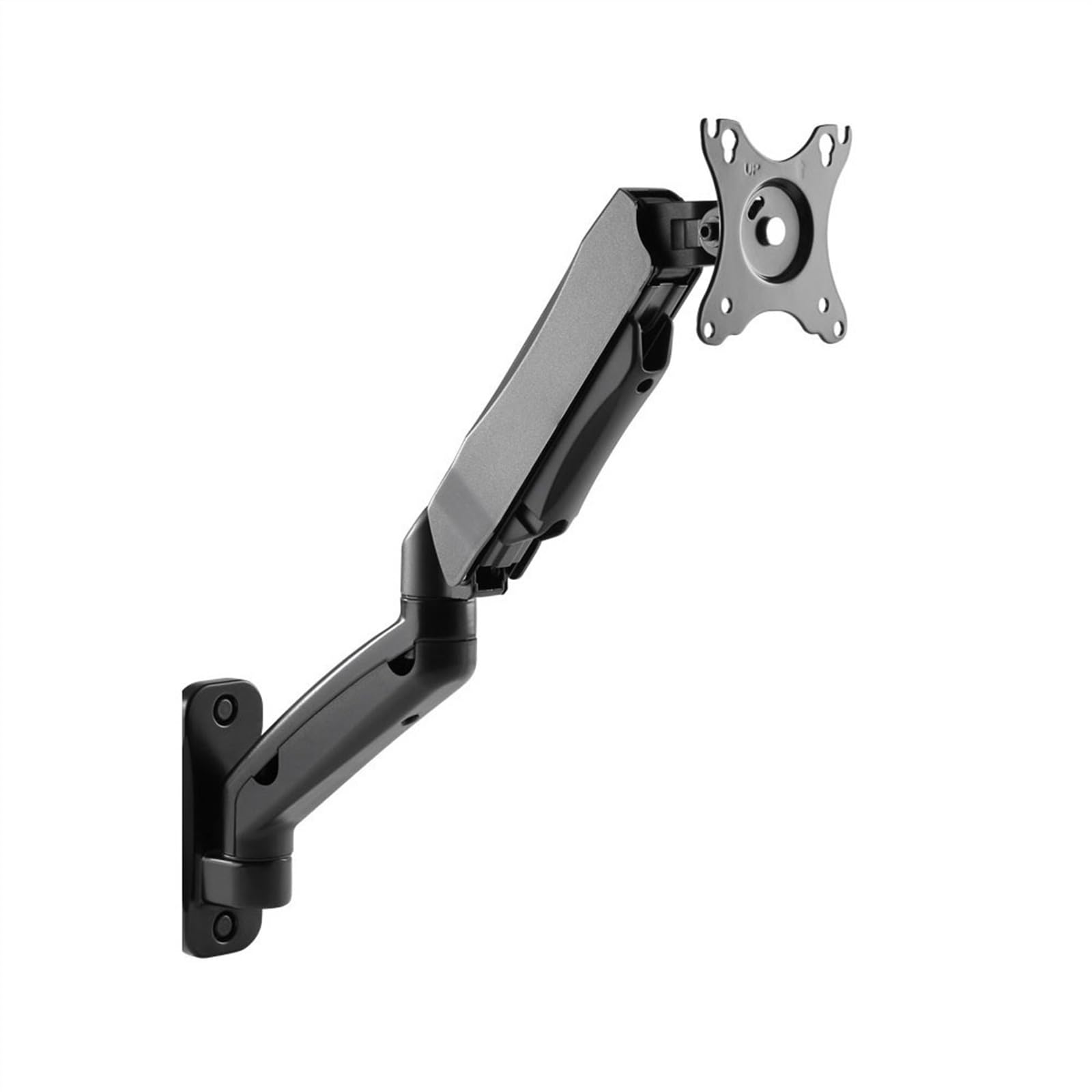 SaryEdge Monitor Arm Wall Mounted Single Monitor Arm for Max 32 Inch Screens, Fully Adjustable Gas Spring Monitor Mount Holds 2.2-19.8lbs, VESA 75x75mm/100x100,