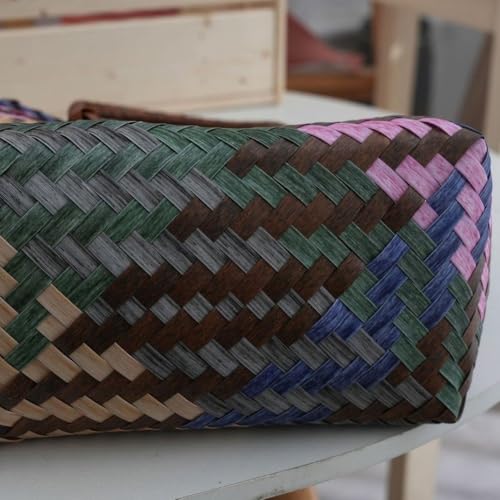 Sac teckel tissé léger résistant poignée bambou
